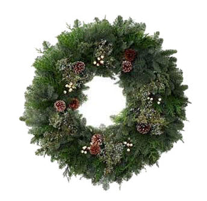 Winter White Wreath 26"