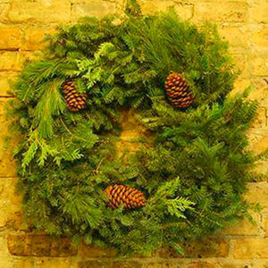 Balsam Mixed Wreath 24"