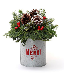 Direct Ship - Be Merry Centerpiece - 7" - 9"